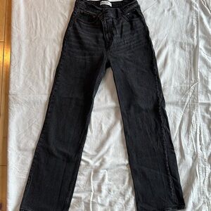 Abercrombie & Fitch Gray High-Rise Jeans
